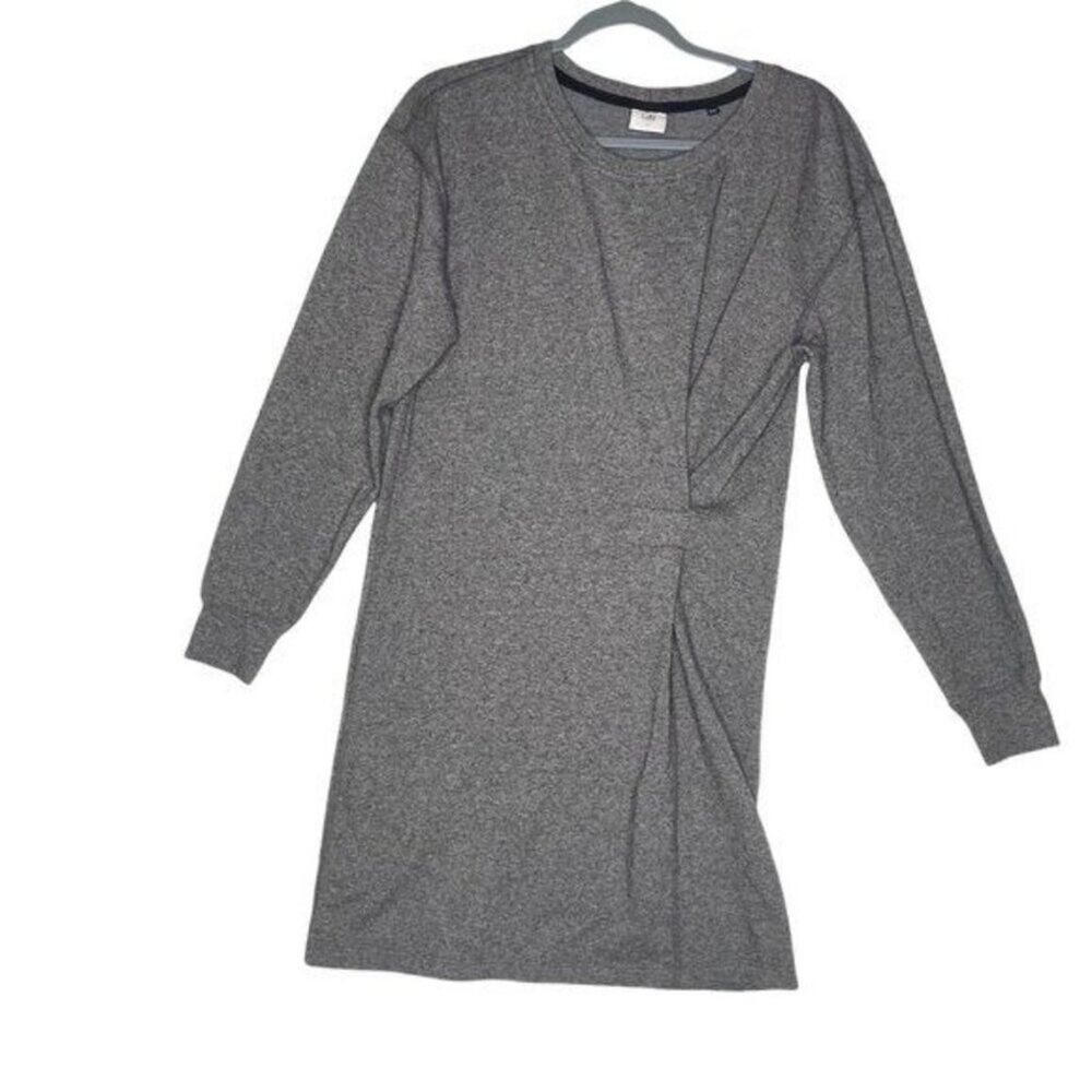 Cabi Womens Dress Size S Gray Long Sleeve Crewneck Sweater Style Short Unlined